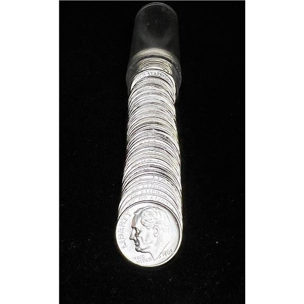 Roll (50-Coins) 1962 Roosevelt 90% Silver Dime