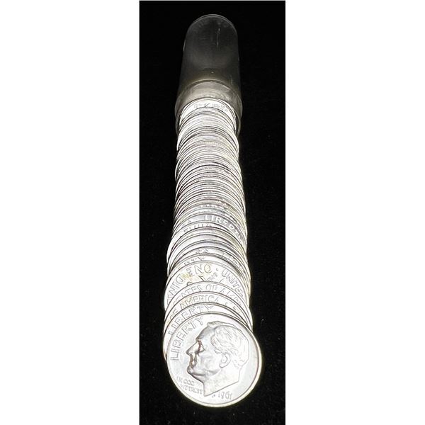 Roll (50-Coins) 1962 Roosevelt 90% Silver Dime