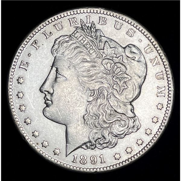 1891-CC Morgan Silver Dollar MS62