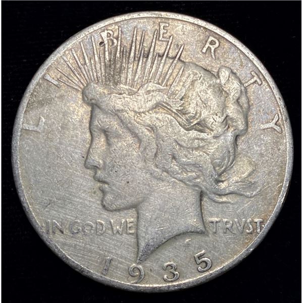 Better Date 1935-S Peace Silver Dollar Fine