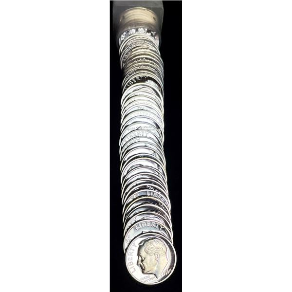 1964 Roll (50-coins) Proof 90% Silver Roosevelt Dime