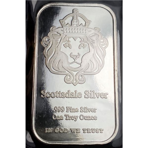 Scottsdale Silver 1 ozt .999 Silver Bar
