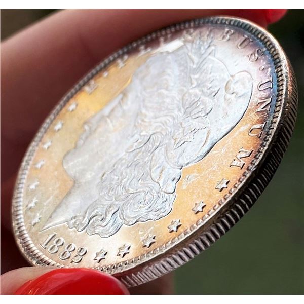 1882 Morgan Silver Dollar MS63 Ultra Deep Cameo