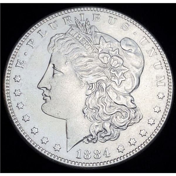 1884-S Morgan Silver Dollar AU58