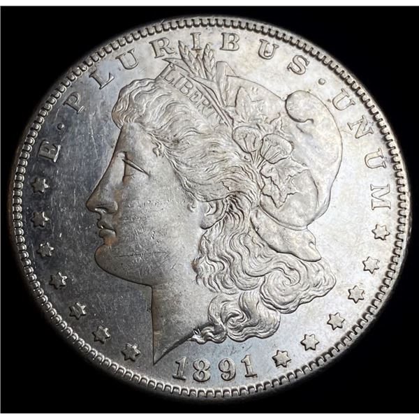 1891-S Morgan Silver Dollar MS64 PL