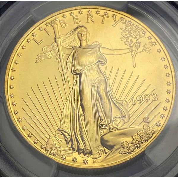 1992 Gold American Eagle PCGS MS69 Reagan Legacy Series