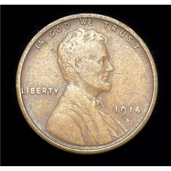 1914-S Lincoln Cent Fine