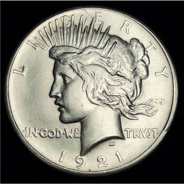 1921 Peace Silver Dollar AU