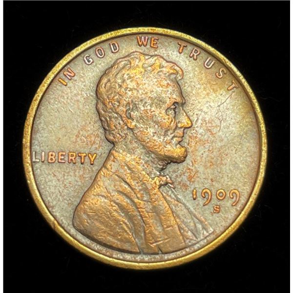 1909-S Lincoln Cent XF