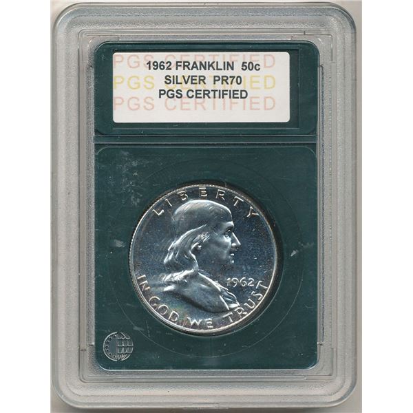 1962 Franklin Half-Dollar 90% Silver PR70