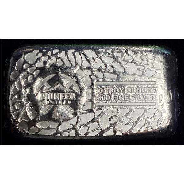 .999 Fine Silver 10 ozt Pioneer Metals
