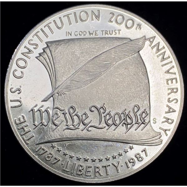 1987-S Constitution We The People Silver Dollar