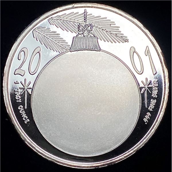 2001 Christmas Baby Jesus Proof 1 ozt .999 Silver
