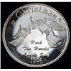 Image 1 : 1996 Christmas Angels Sing Proof 1 ozt .999 Silver