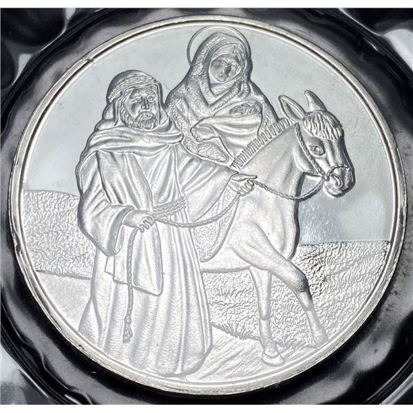 2005 Christmas Jospeh & Mary Proof 1 ozt .999 Silver