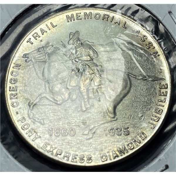 1935 Pony Express Diamond Jubilee Coin