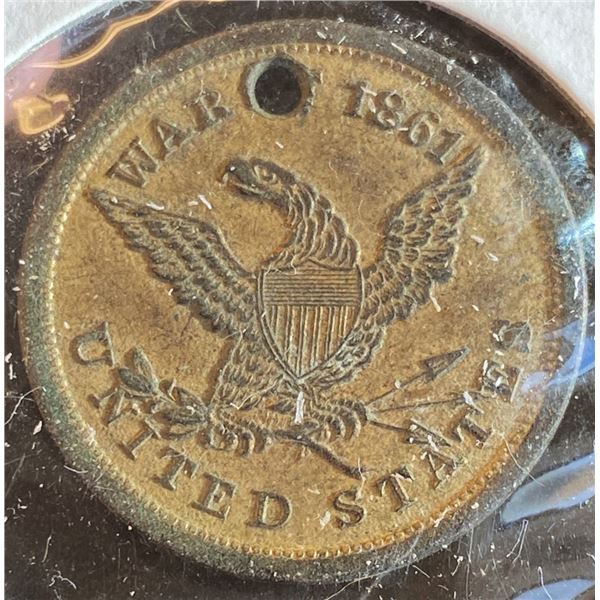 United States War Of 1861 Dog Tag