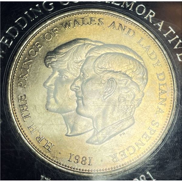 1981 Royal Wedding Commemorative Crown .925 Silver