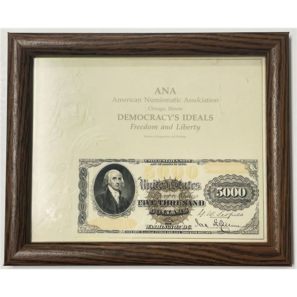 Democracy's Ideals Bureau of Engraving and Printing.
