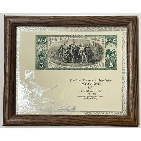 1992 "Historic Voyage" Bureau of Engraving and Printing