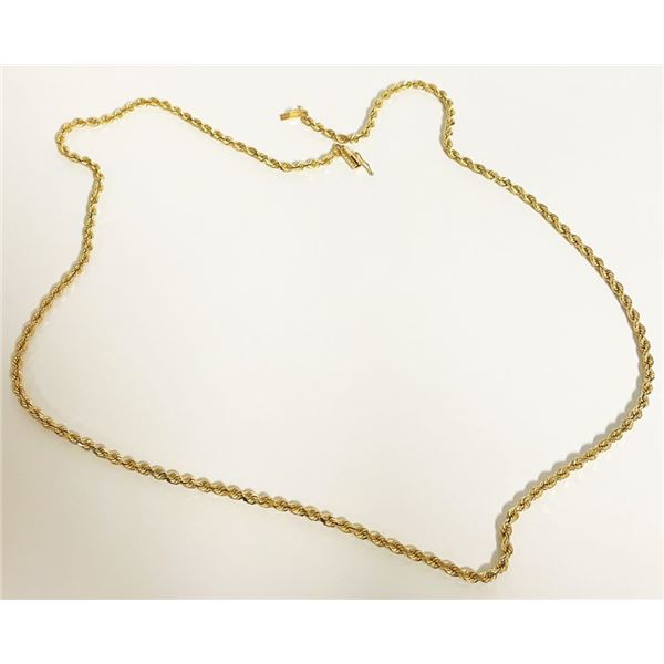 14K Gold Necklace 19.8 Grams