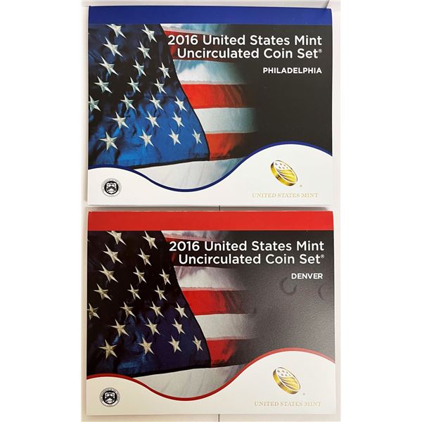 Complete Genuine 2016 United States Mint Set
