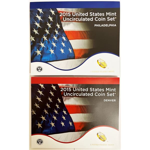 Complete Genuine 2015 United States Mint Set