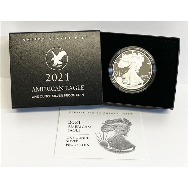 2021-S Proof American Silver Eagle with OGP