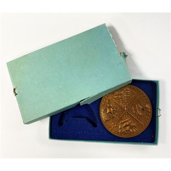 Antique Medallic Arts 1979 Bronze Calendar Ship Medal