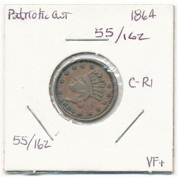 SUPER COOL!!! 1864 CIVIL WAR TOKEN