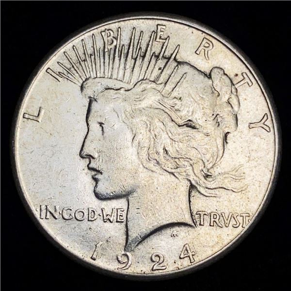 1924-S Peace Silver Dollar XF