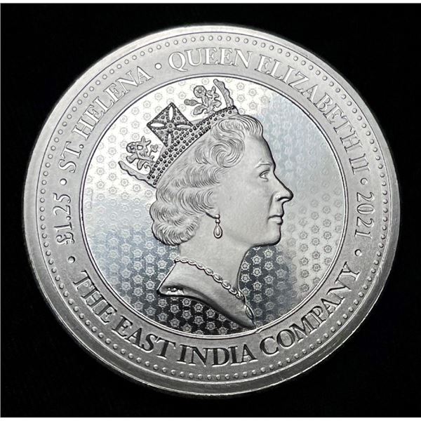 2021 Guinea St. Helena 1.25 ozt .999 Silver