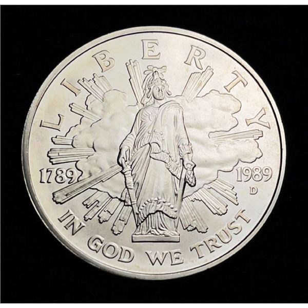 1989 Congress Bicentennial Liberty Silver Dollar MS67+