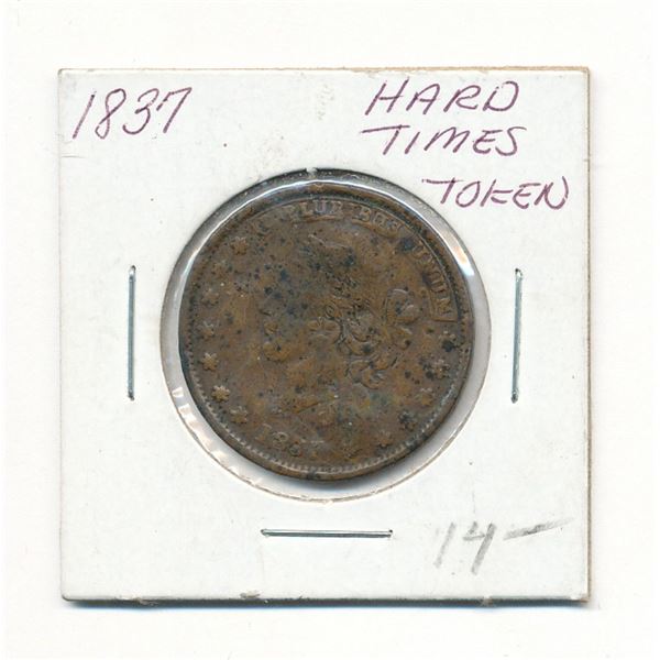 SUPER COOL!!! 1837 CIVIL WAR TOKEN