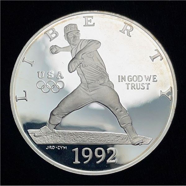 1992-S USA Olympics Baseball Proof 67+ Silver Dollar