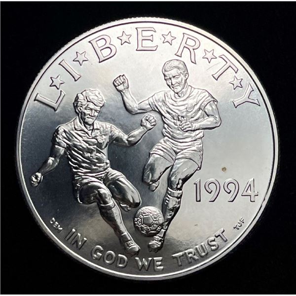 1994-D World Cup Silver Dollar MS67+