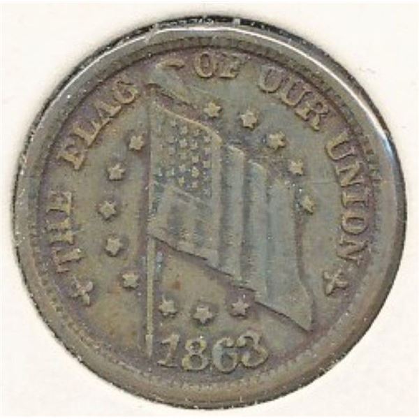 SUPER COOL!!! 1863 CIVIL WAR TOKEN