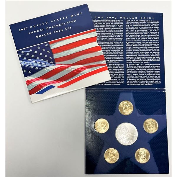 2007 U.S. Mint Annual Uncirculated Dollar Coin Set