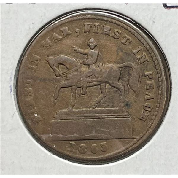 1863 "First In War, First In Peace" Union Forever Civil War Token