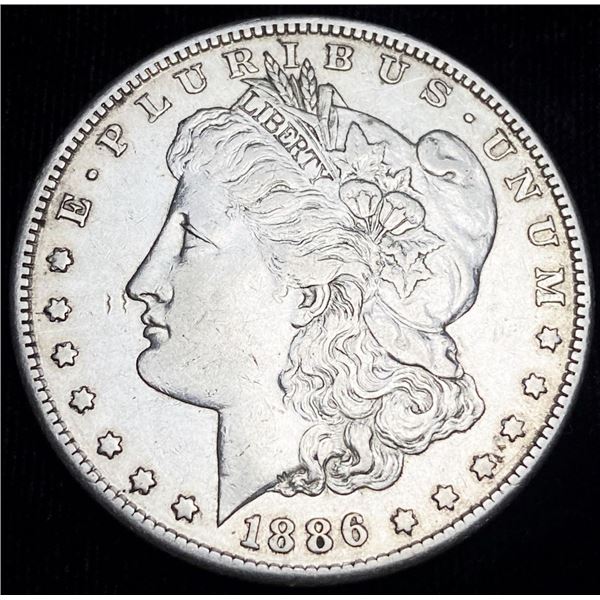 1886-S Morgan Silver Dollar AU
