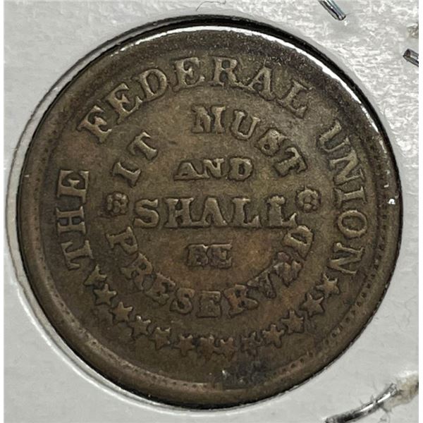 The Federal Union "Army and Navy" Civil War Token