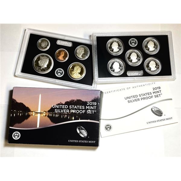 2019 United States Mint Silver Proof Set (10-coins)