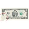 Image 1 : Major Currency Mint Error 1976 $2 Federal Reserve Note