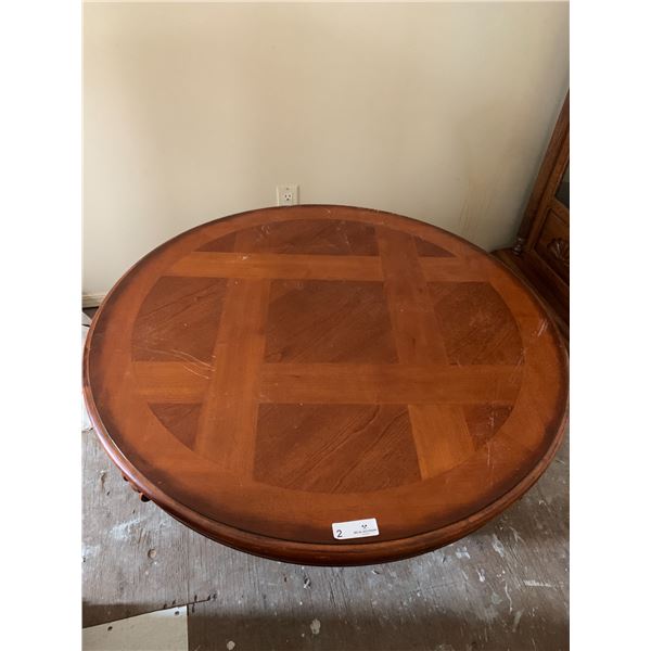 Vintage Round Wooden Coffee Table