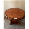 Image 1 : Vintage Round Wooden Side Table