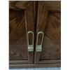 Image 2 : Wooden China Cabinet w/ Brass Accents