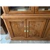 Image 4 : Wooden China Cabinet w/ Brass Accents