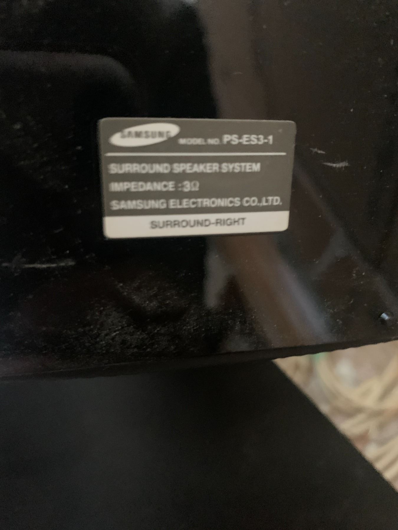 Samsung Tower Speakers, Subwoofer (Model PSEW21) , and Surround