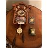 Image 1 : Thomas Kinkade's Timeless Memories Cuckoo Clock and 2 x Small Decorative Clocks