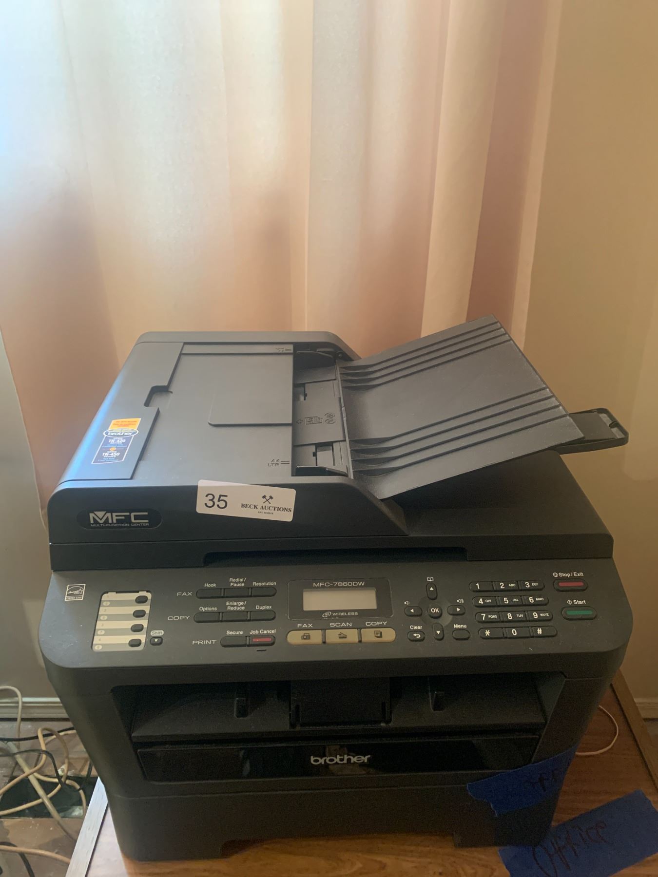 Brother Multi Function Center Printer/Fax/Scanner/Copier (Model MFC-7860DW)